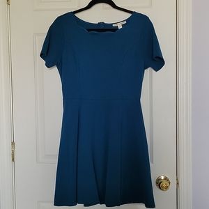 Teal a-line dress